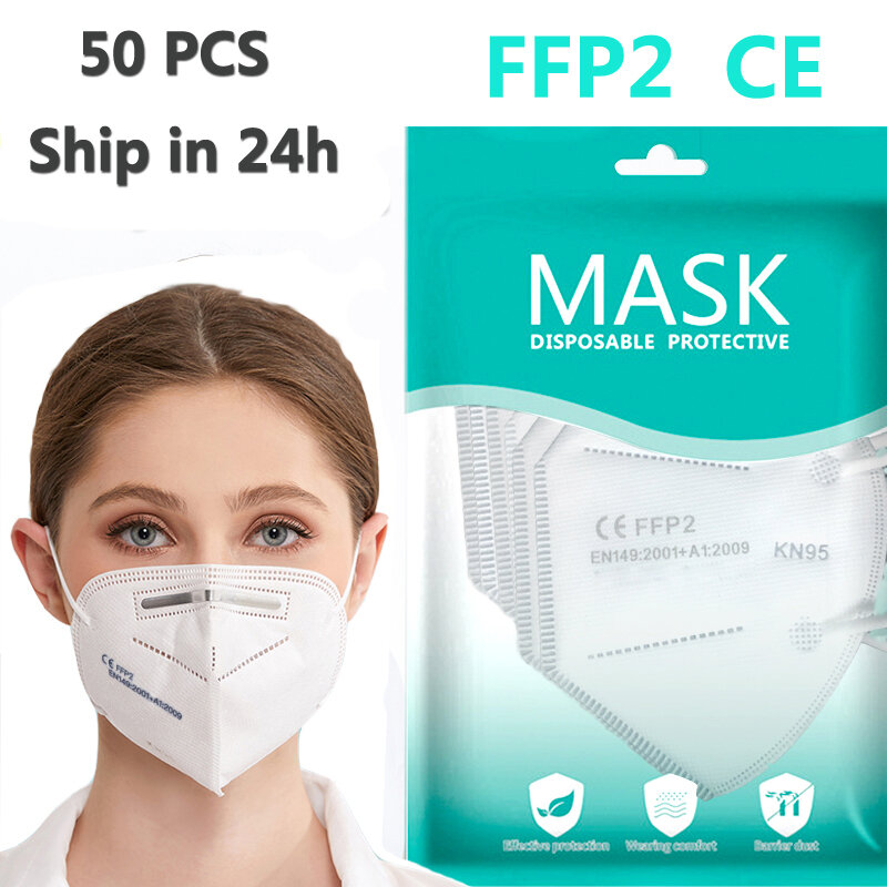 Mascarillas ffp2reutilizable maska FFP2 usta filtr ochronny 5-warstwy KN95 osłona na twarz FFP2mask przeciwkurzowe Fpp2 Mascherina ffpp2