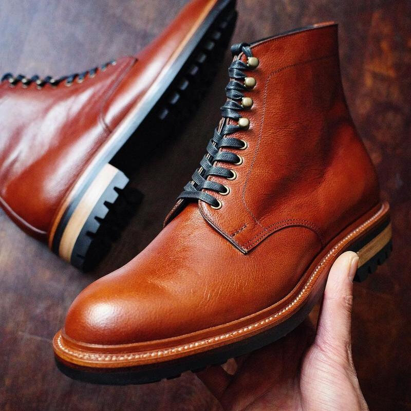 Botas de piel sintética para hombres, zapatos cómodos informales a la moda, de color sólido, KR636