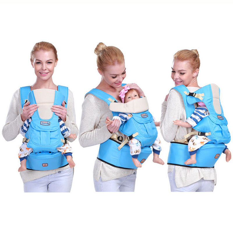 0-36Months ทารกกลับ Kangaroo Ergonomic Baby Carrier Sling กระเป๋าเป้สะพายหลังกระเป๋าเด็ก Hipseat Wrap สำหรับทารกแรกเกิดสะโพกเดิน...