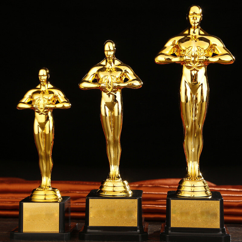Custom Oscar Trophy Awards Replica Small Man PC Golden-Plated Team Sport Competition Craft Souvenirs Party Celebrations Gifts