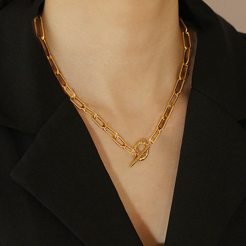 17 كجم-عقد ذهبي للنساء ، مجوهرات سميكة على الطراز الكوبي والهيب هوب ، مجموعة 2020