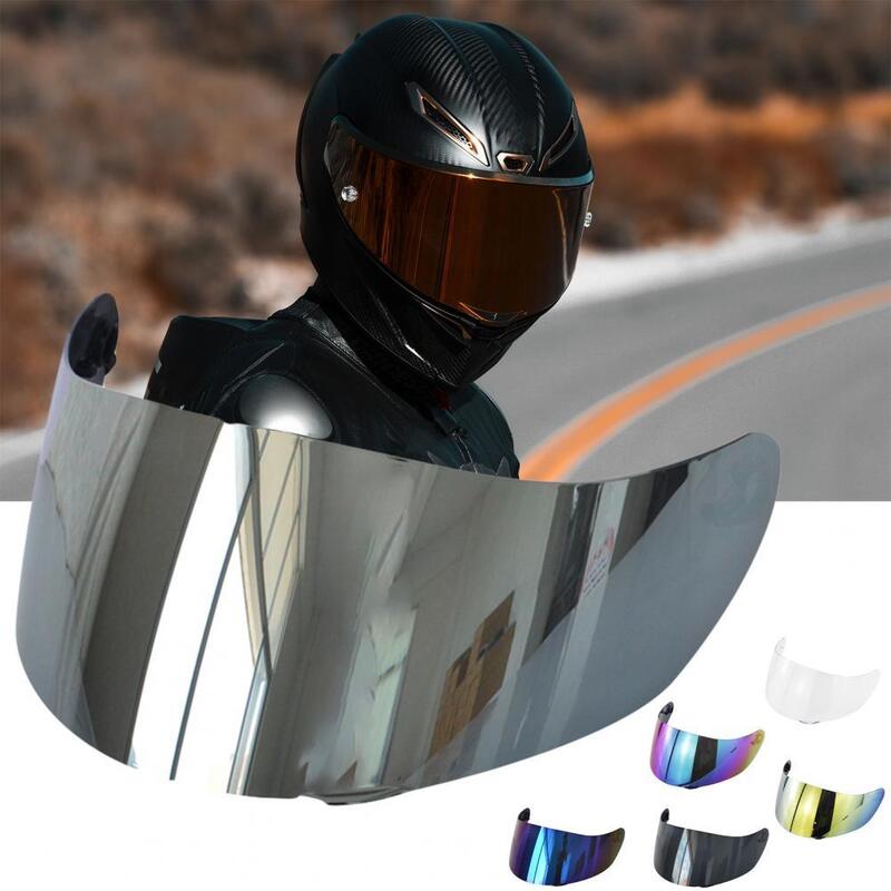 Helm Keamanan Fleksibilitas Tinggi Kuat Multi Warna Unik Visor Helm Sepeda Motor Lensa Helm Sepeda Motor