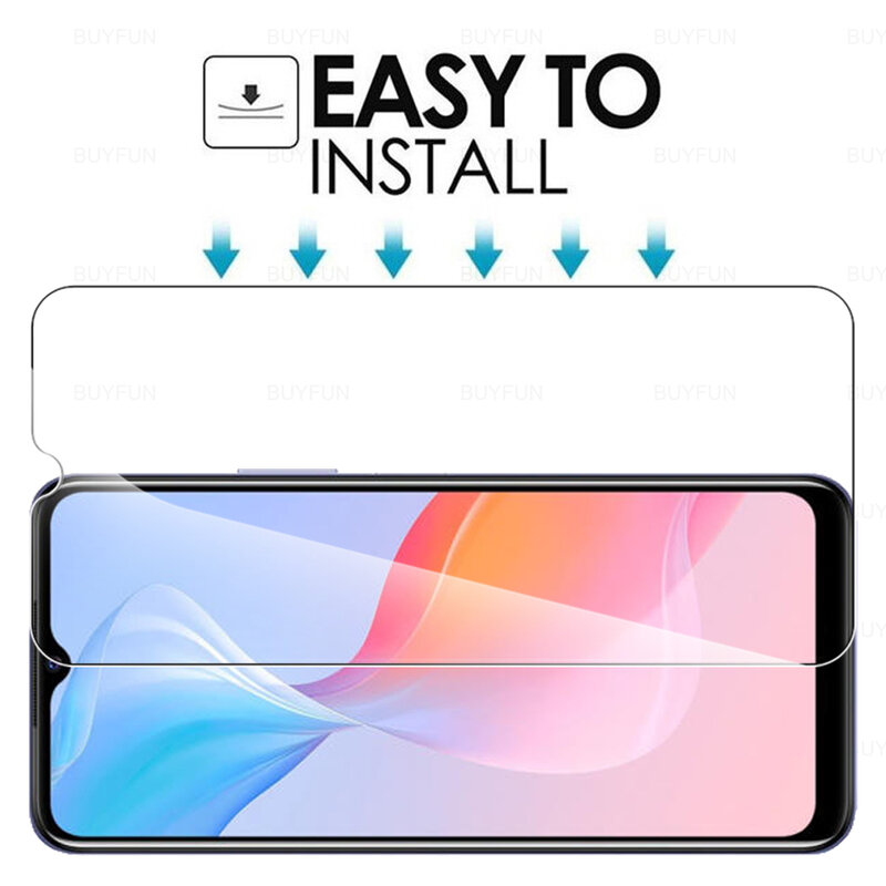 4PCS 10D Tempered Glass For Vivo Y21S Screen Protector For Vivo Y31 Y21 Y20 Y20S Y20i Y53S Y33S Y12S Y11S Protection Film Cover