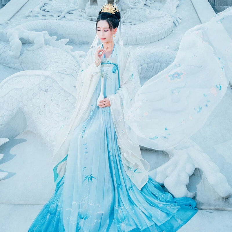 ผู้หญิงจีน Hanfu ชุดจีนโบราณเครื่องแต่งกาย Fairy Cosplay เจ้าหญิงแบบดั้งเดิมเสื้อผ้าหญิงชุด Tang Suit