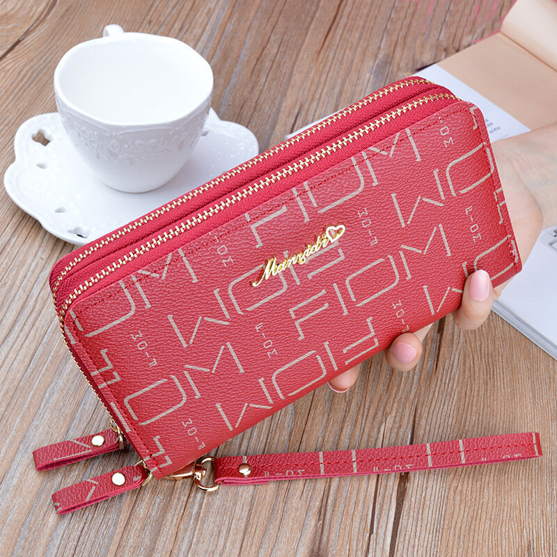 Women Wallet 2021 Fashion Clutch bag Large-capacity dual zippers Mobile Phone Bag Female Purses Card Holder Carteira Feminina
