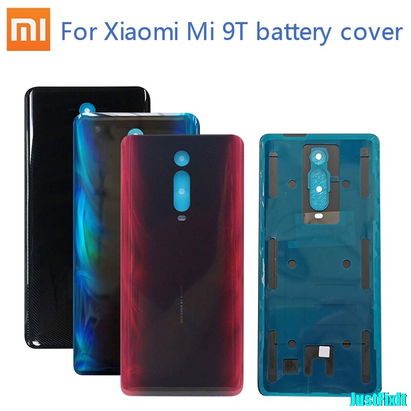 Original Battery Cover For Xiaomi Mi 9T Back glass Cover Back Door Replacement For mi 9t Battery Cover Case, Rear Housing Cover