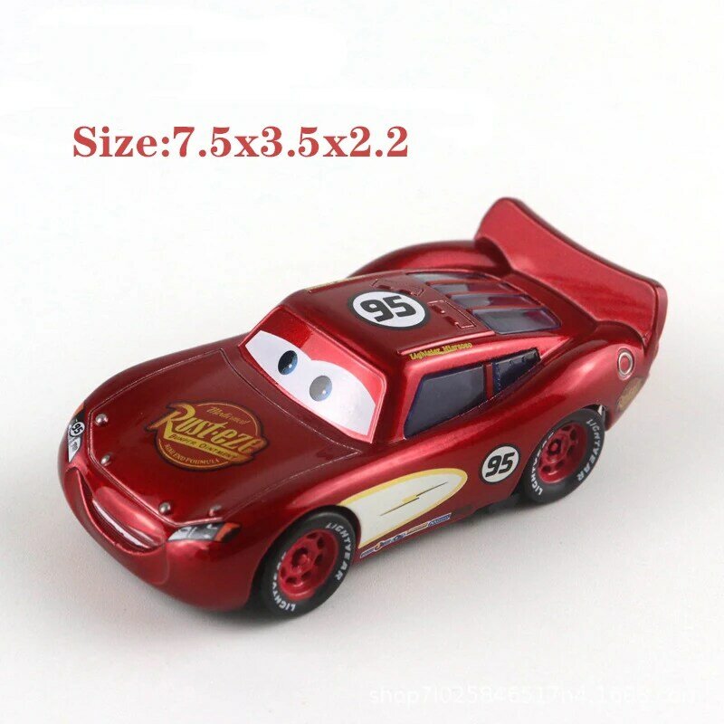 Disney Pixar Cars 2 3 saetta McQueen Mater Jackson Storm ramiez 1:55 Diecast Vehicle lega di metallo ragazzo giocattoli per bambini regalo di natale