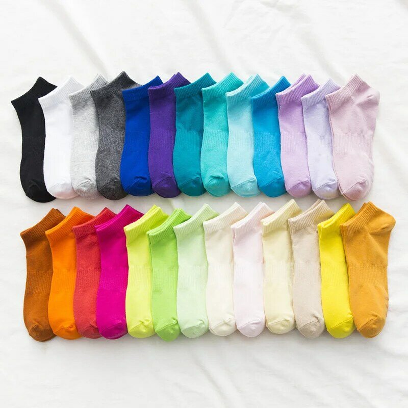 Women's Candy Color Boat Funny Christmas Cute Socks Women Spring And Summer Calcetines Mujer Chaussette Femme Skarpetki Damskie