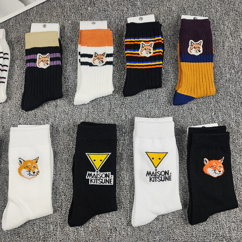 ALYDamei 1 pair of ladies cunning fox head socks creative design medium socks