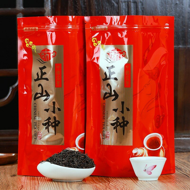 จีน Zhengshanxiaozhong Zheng Shan Xiao Zhong สีดำชา Lapsang Souchong 250G คุณภาพสูงสีเขียวอาหาร