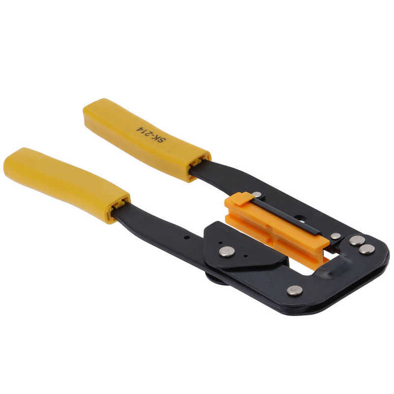 Flat Ribbon Cable Crimper SK-214 Flat Ribbon Cable Crimper High Carbon Steel Hand Wire Arranging Pliers with Die Holder