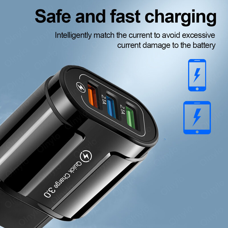 Usb Fast ChargerสำหรับIphone 11 Samsung Huaweiชาร์จQuick Charge 3.0 4.0 Universalโทรศัพท์มือถือแท็บเล็ตเครื่องชาร์จ