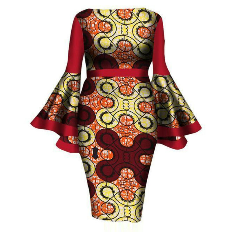 فساتين Dashiki الأفريقية النسائية ، ملابس نسائية على الطراز العرقي القبلي ، رقبة مستديرة ، فستان سهرة مثير غير رسمي ، مجموعة جديدة 2020