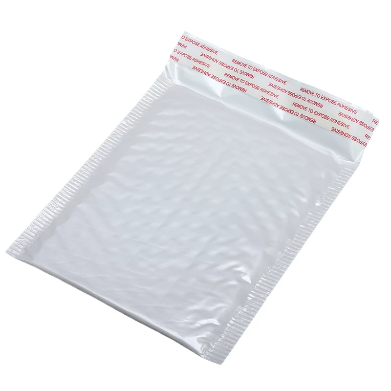 Envelope de espuma branco com especificações diferentes, peças, envelope com plástico bolha para envio postal