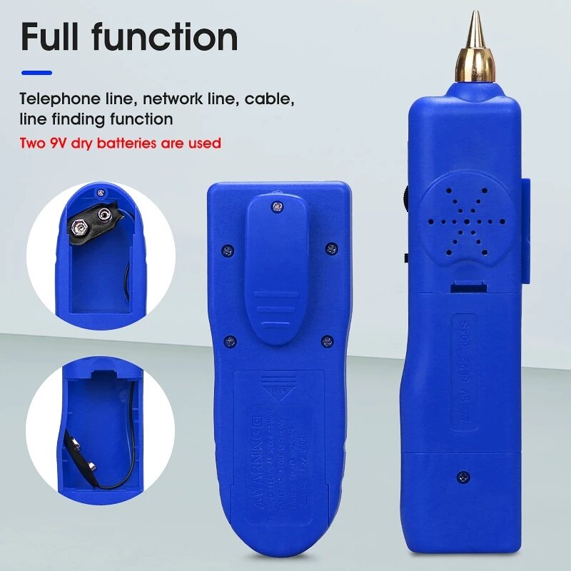 RJ11 RJ45 Cat5 Cat6 Telephone Wire Tracker Tracer Ethernet LAN Network Cable Tester Detector Line Finder