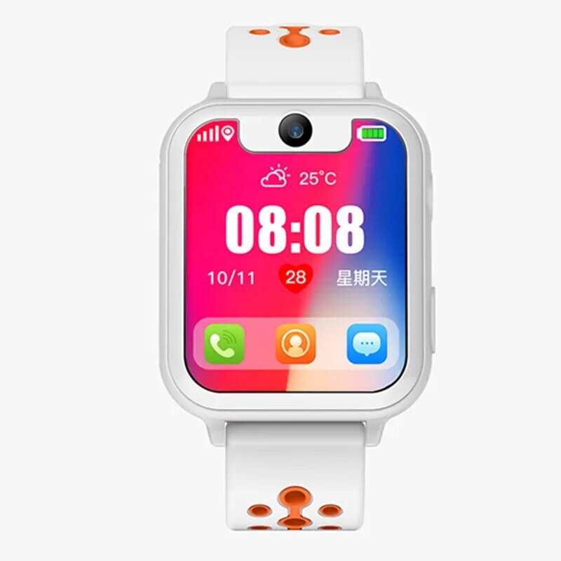 ساعة متصلة للأطفال ، إصدار إنجليزي ، مقاومة للماء ، كاميرا تعقب GPS ، ساعة متوافقة مع IOS و Android