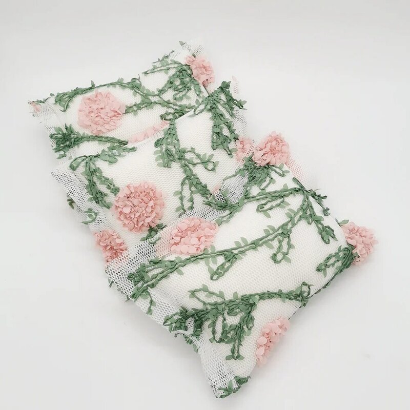 Travesseiro infantil portátil para fotos, travesseiro quadrado com flores idílicas (estilo de cor de flor)