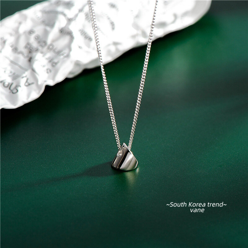 Sodrov 925 srebro naszyjnik dla kobiet kreatywny geometryczny wisiorek podkreślający osobowość naszyjnik wysokiej jakości srebro 925 biżuteria