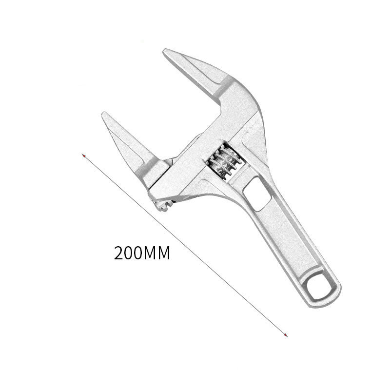 Universal Snap Grip Wrench Aluminum Alloy Short Shank Large Opening Adjustable Wrench Spanner Bathroom Repair Tools