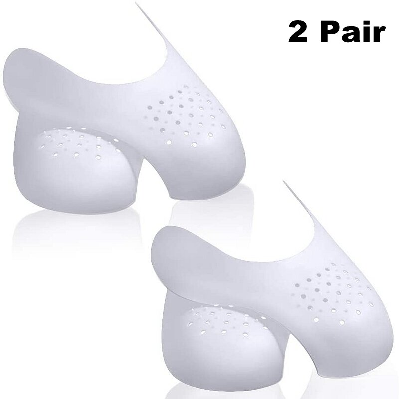 2 Pair Crease Protector Shoe Anti Crease Bending Crack Toe Cap Support Shoe Stretcher Lightweight Keeping Shield Sneakers