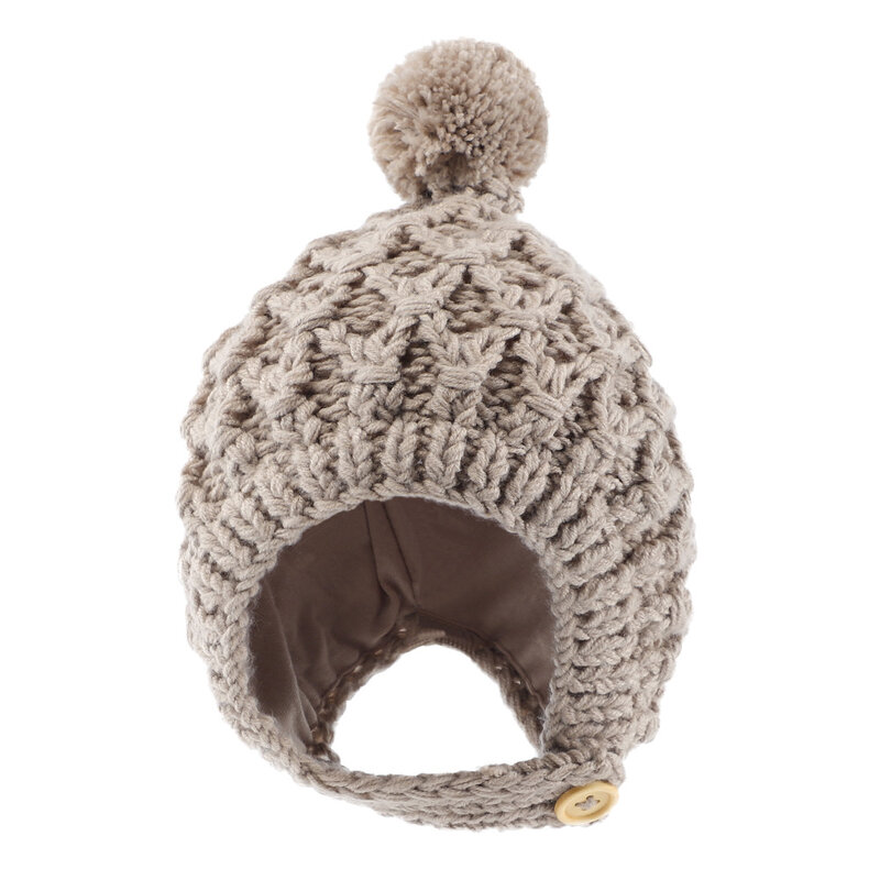 2021 inverno quente grosso malha chapéus para crianças bonito do bebê recém-nascido novo sólido macio malha lã chapéu boné para crianças menino meninas presente