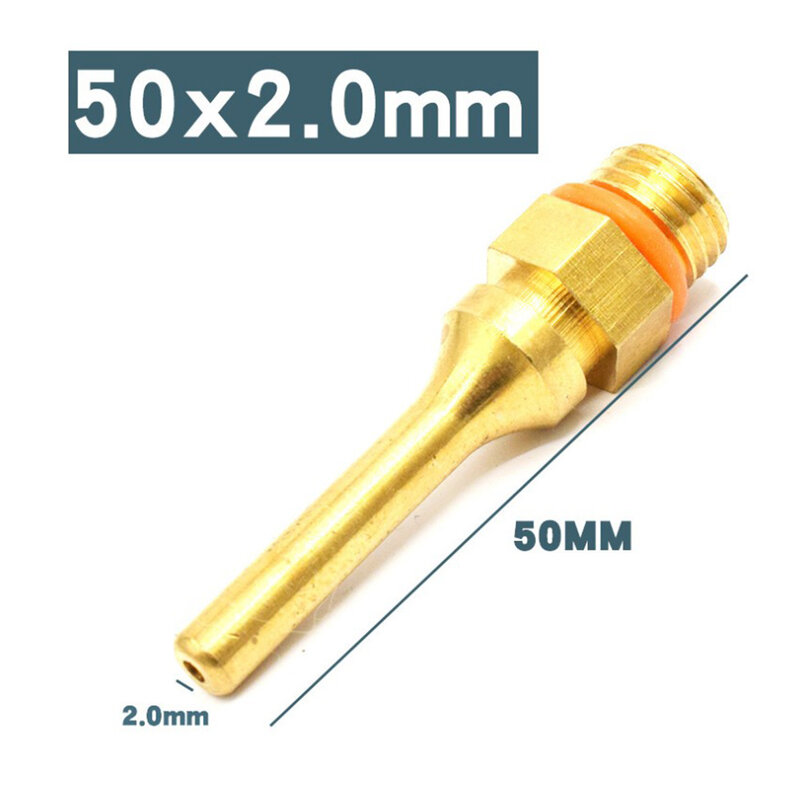 2Pcs Pure Copper Hot Melt Glue Spayer Nozzle Small Bore Large Diameter Glue Nozzle Replacement Tool Accessories