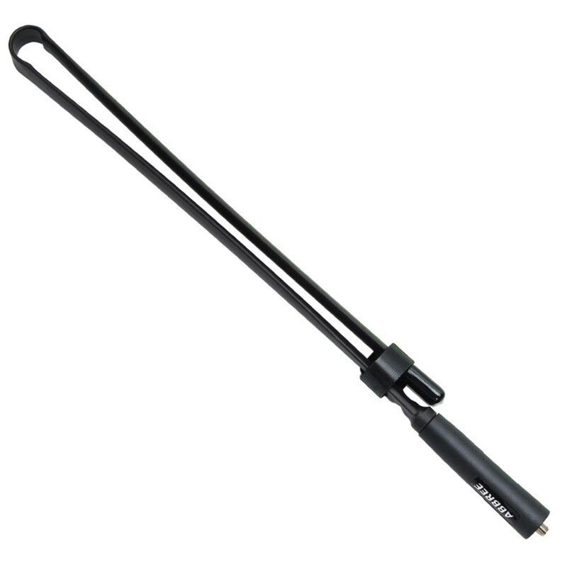 72cm/28.3in comprimento abbree sma-fêmea vhf uhf dupla banda dobrável antena tática para baofeng UV-5R UV-82 kenwood walkie talkie