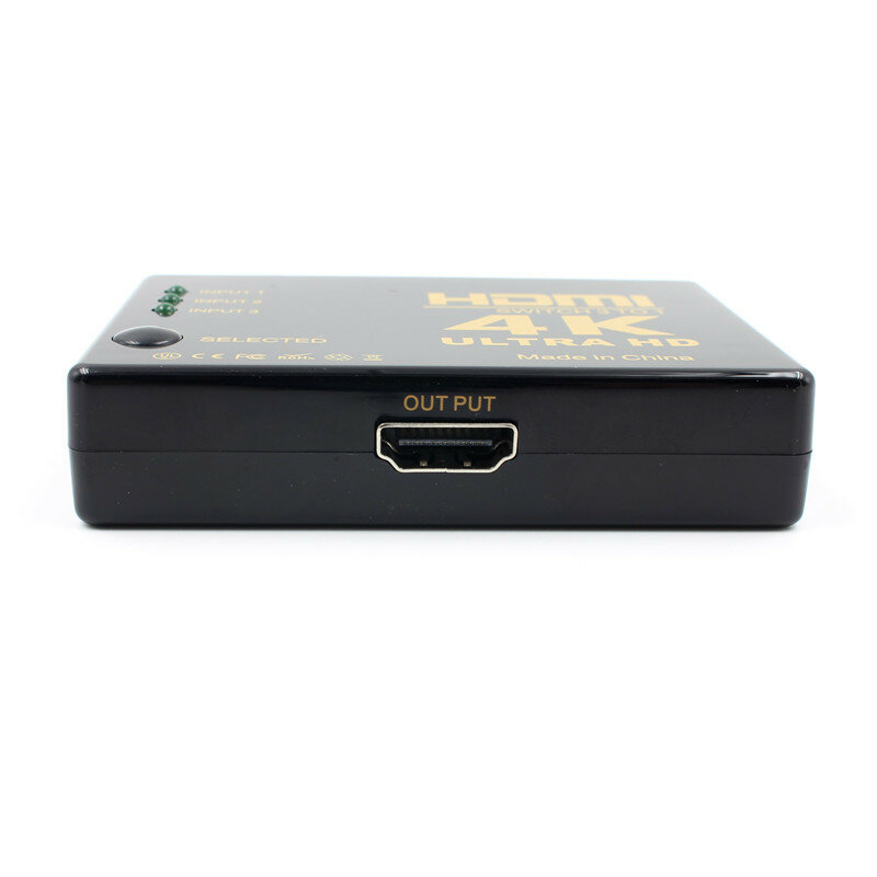 Hdmi-Compatibel Schakelaar 3 Poort 4K * 2K Splitter Selector 3 In 1 Out Hub Box + afstandsbediening Auto Switcher 1080P Hd Voor PS3 Hdtv Pc Laptop
