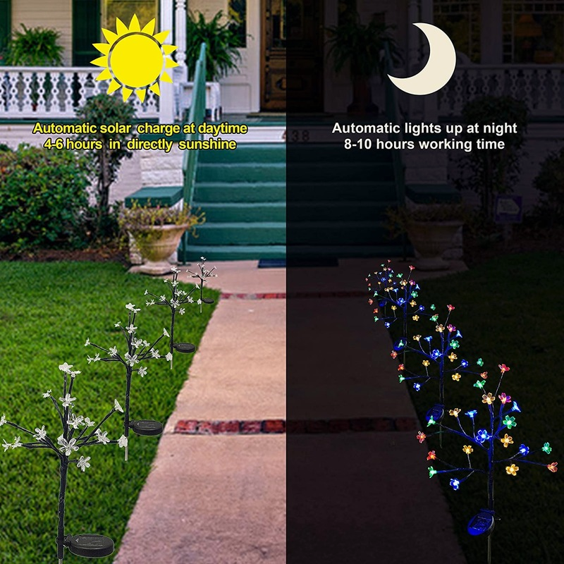 Lampe LED solaire en forme de feu d'artifice, luminaire décoratif d'extérieur, idéal pour un jardin, Pack de 1/2