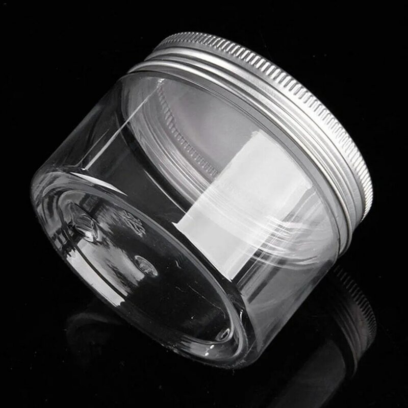 New PET Wide Mouth Bottle  Plastic Jar And Lids Empty Cosmetic Containers Makeup Box Travel Bottle Art Jewelry Storage Box