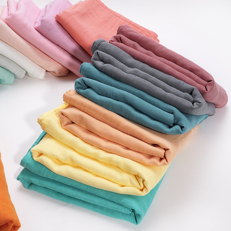 70% bambusa 30% bawełniany kocyk dziecięcy owijka dla niemowląt śpiwór jednolity kolor do kąpieli ręcznik ubrania dla noworodka prezent na Baby Shower