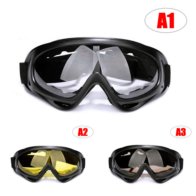 Kacamata Anti UV Sepeda Motor Kacamata Tahan Angin Tabir Surya Antisilau Modis Kacamata Olahraga Ski Off-Road