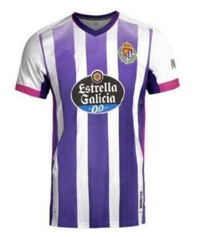 2020 진짜 Valladolid 성인 t-셔츠 2020 2021 남자 축구 셔츠 캐주얼 셔츠 t-셔츠