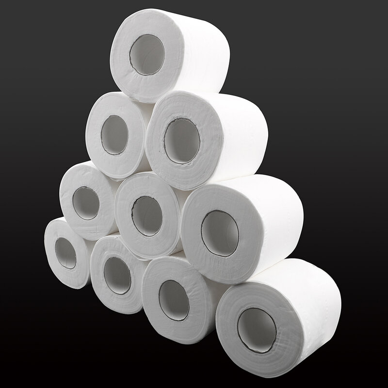 Home Bath Kitchen Tissue Roll 3 Layers Skin-friendly No fragrance Toilet Paper 10 Rolls/Lot Toilet Roll Paper