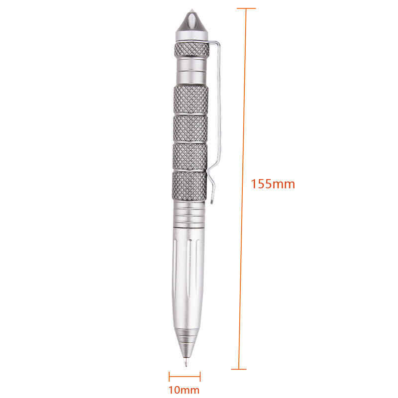 Высококачественная индивидуальная тактическая ручка для самообороны Ручка инструмент многоцелевой авиационный алюминий Противоскользящ...