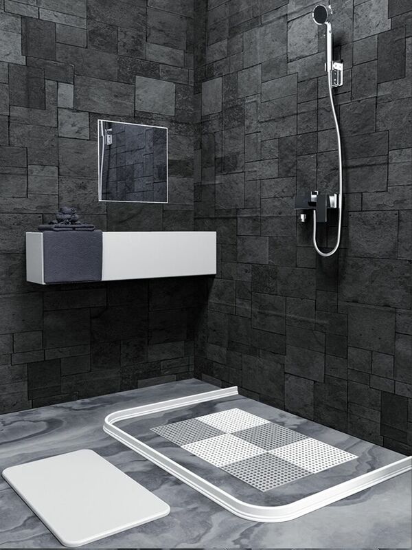 Shower Head High Pressure Water Saving Rainfall Perforated Free Bracket Hose Switch Adjustable Bathroom Accessories Shower Set