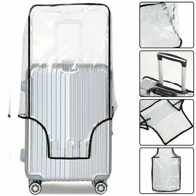 Nova moda à prova dwaterproof água transparente mala de bagagem protetora caso capa viagem universal