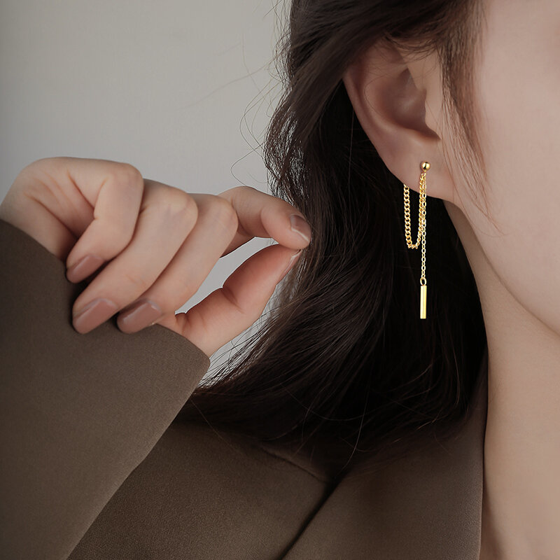 [Miss Z] orecchini a catena 2021 nuovi orecchini celebrità Internet alla moda orecchino celebrità Internet con lo stesso tipo di Design unico