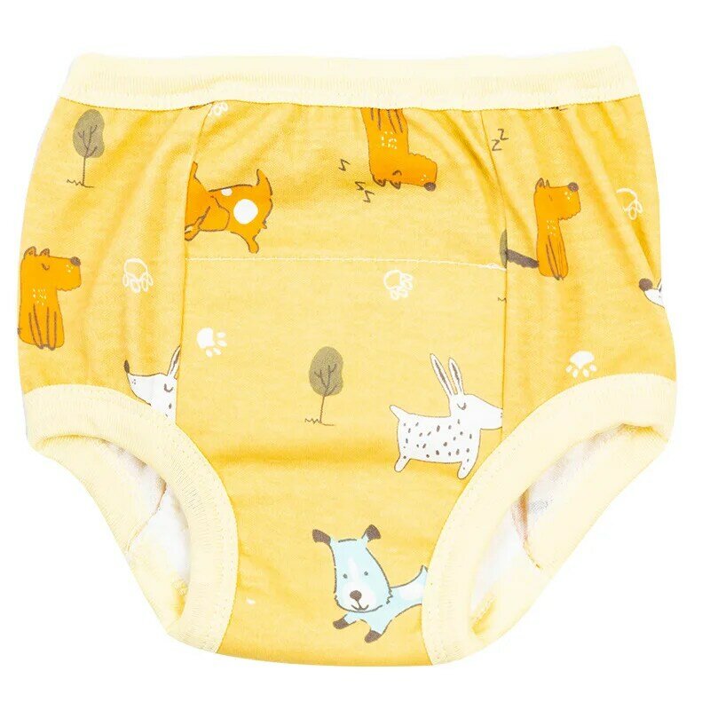 6 camadas reutilizáveis algodão fraldas bebê calças de treinamento infantil shorts roupa interior pano fralda do bebê fraldas calcinha fralda mudando