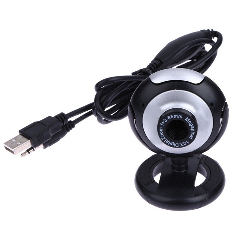 Webcam usb 2.0 hd 16 m megapixels power web camera 360 graus de visão noturna webcam mic clip-on para desktop portátil web camera