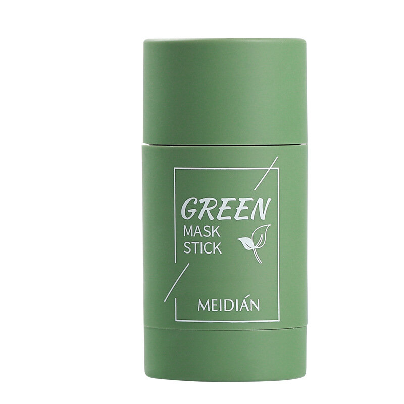 Mascarilla facial de color verde con Control de aceite, cubrebocas de color sólido con Control de espinillas y poros, 1 unidad
