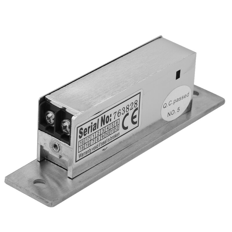 DC 12V serratura per porta elettrica di tipo stretto regolabile 11*2.5*3 cm doppia modalità di sblocco accessori blocco di controllo strumenti di sicurezza