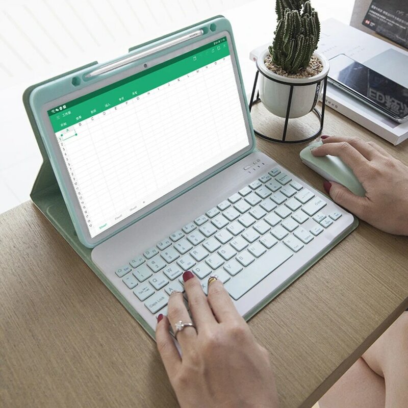 Penutup Casing Keyboard Bluetooth Nirkabel untuk Keyboard Tablet Penutup Keyboard Bluetooth 10.4 Inci dan 10.8 Inci