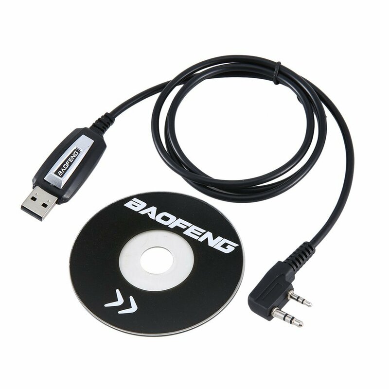 สายเคเบิลการเขียนโปรแกรม USB/สายไฟ CD Driver สำหรับ Baofeng UV-5R/BF-888S แบบใช้มือถือ