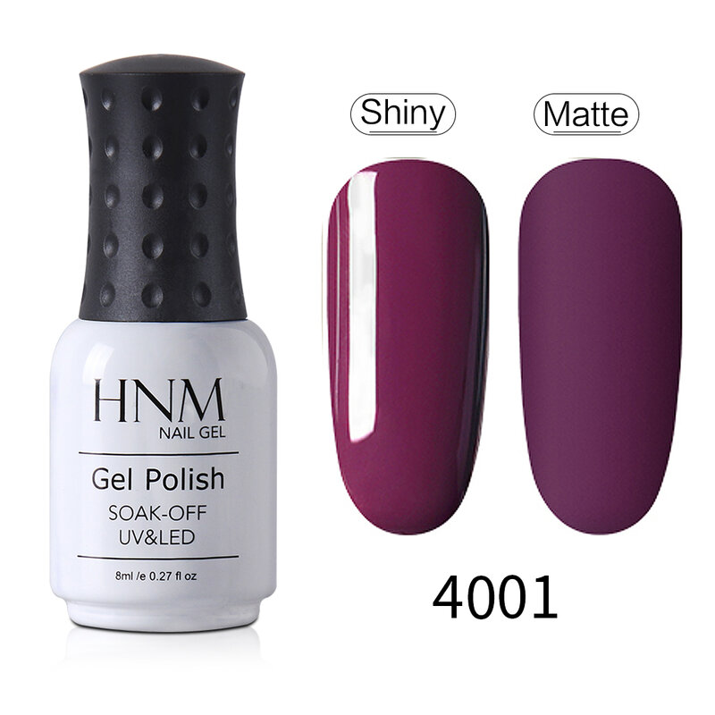 HNM – Vernis à ongles en Gel effet mat, besoin d'une Base mate transparente, Vernis hybride UV
