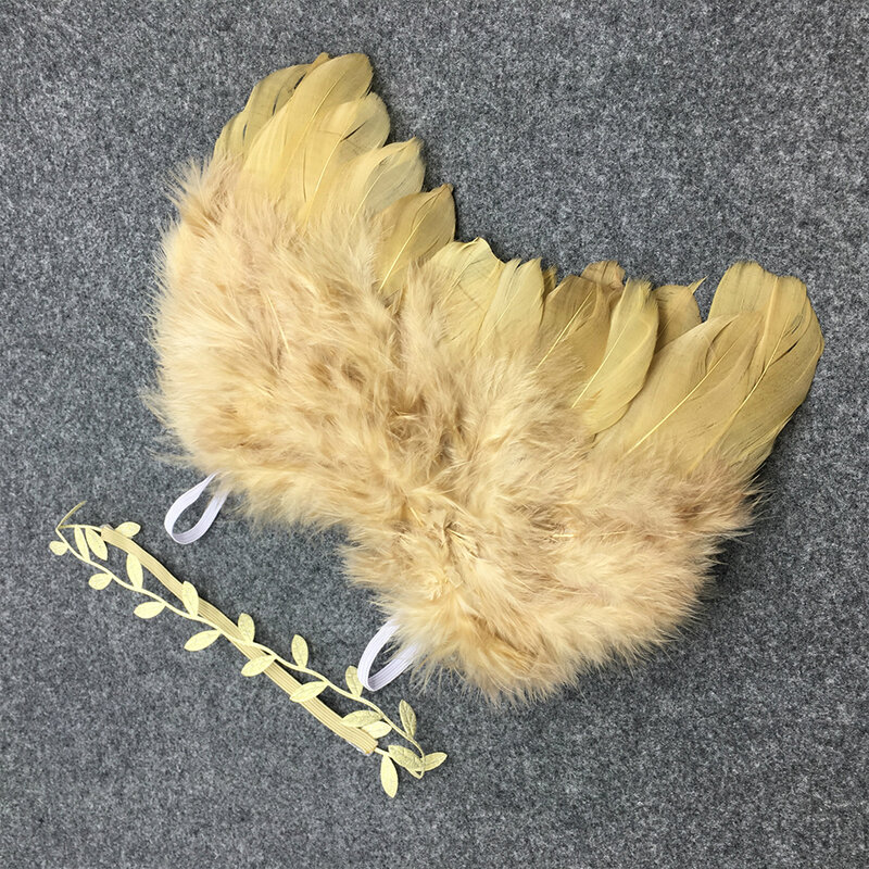 Akcesoria do noworodkowych sesji fotograficznych skrzydła anioła zdjęcie dziecka rekwizyty kostiumy ręcznie robione niemowlęta zdjęcie szydełkowe kostiumy dla dzieci