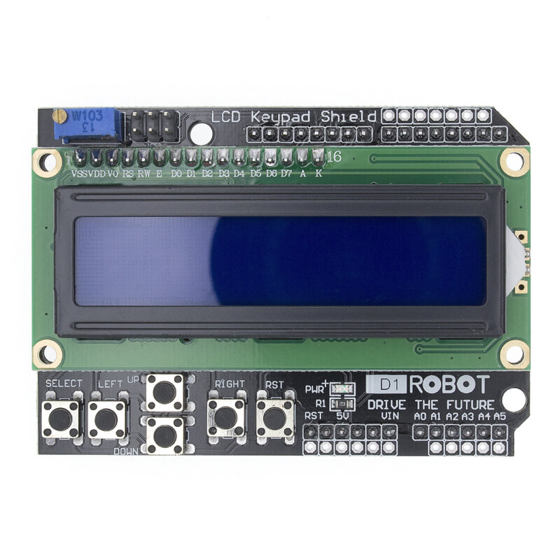 LCD لوحة المفاتيح درع LCD1602 LCD 1602 وحدة عرض شاشة زرقاء لاردوينو