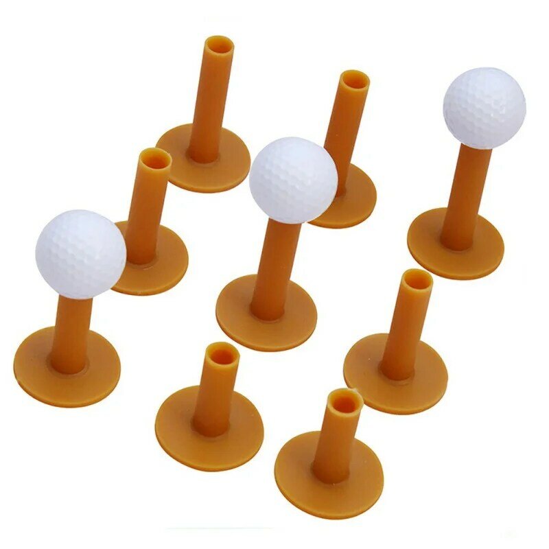 Camiseta de golfe para iniciantes, 3 pçs, suporte, equipamento de treinamento, 60mm/70mm/88mm, borracha durável, tapete de plástico, suporte para bola de golfe
