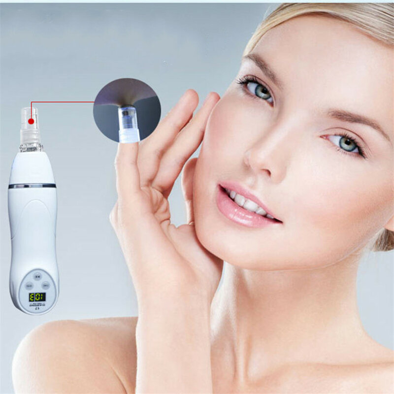 Dispositivo portátil de microdermoabrasión para eliminación de espinillas, masajeador Facial de diamante para dermoabrasión, 6 puntas