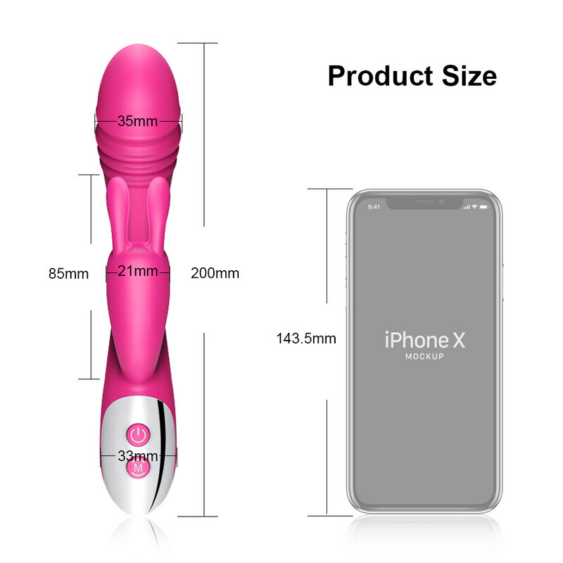 G Spot Dildo Kaninchen Vibrator für Frauen Dual Vibration Silikon Wasserdichte Weibliche Vagina Klitoris Massager Sex Spielzeug Für Frauen